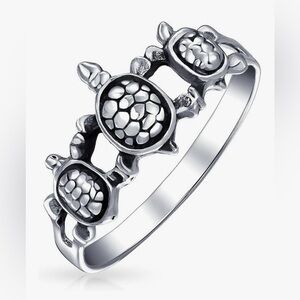Bling Jewelry Nautical Sea Turtles Ring Size 8  NEW